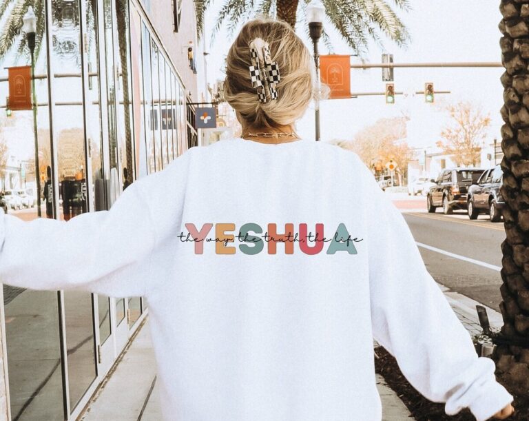 Yeshua Shirt, Bible Verse Christian Sweatshirt, Jesus Aesthetic Apparel