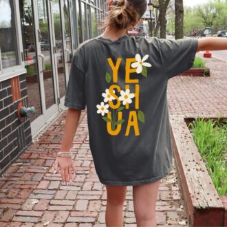 Yeshua Floral T Shirt, Subtle Christian Shirts, Jesus Shirts, Faith Shirts 3