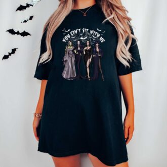 Funny Sanderson Sisters Shirt, You Cant Sit With Us, Sanderson Witch Museum Sweatshirt 3