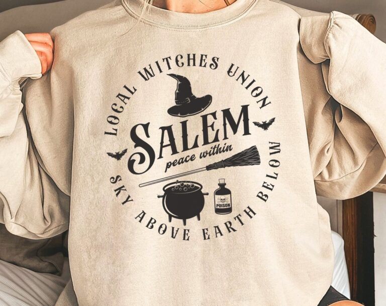 Witch Sweater, Salem Halloween Shirt, Local Witches Union, Spooky Season Sweatshirt