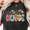 Floral Nurse Shirt, Nurse Appreciation, Registered Nurse Student T-shirt, Nursing School