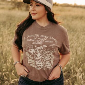 Western Christian Graphic Tee, Boho Christian Shirts, Bible Verse Shirt 1