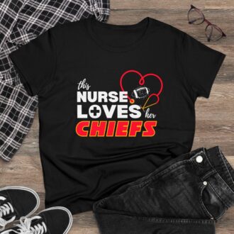 Chiefs Nurse T shirt, Kansas City Tee, Nurse Appreciation Gift for Chiefs Fan 0