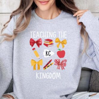Kansas City Chiefs Teacher Sweatshirt, Red Friday Teacher Outfit, KC Fan Gear 2