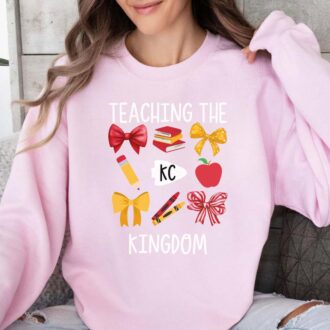 Kansas City Chiefs Teacher Sweatshirt, Red Friday Teacher Outfit, KC Fan Gear 3