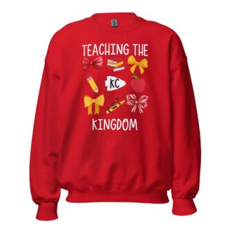 Kansas City Chiefs Teacher Sweatshirt, Red Friday Teacher Outfit, KC Fan Gear 5