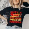 Nurse Loves KC Chiefs T-shirt for Women, Kansas City Chiefs Nurse Football Fan Gift