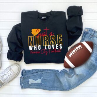 Nurse Who Loves Kansas City Chiefs T shirt, Women's Nurse Football Apparel 1
