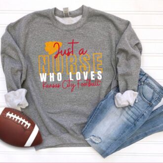 Nurse Who Loves Kansas City Chiefs T shirt, Women's Nurse Football Apparel 2