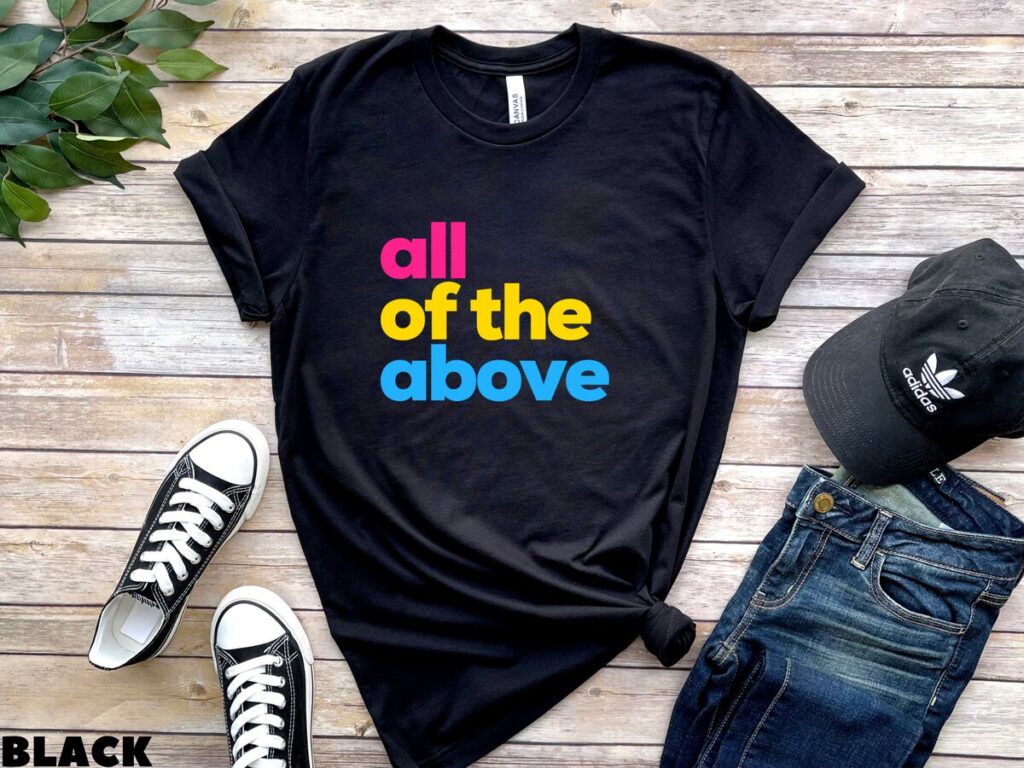 Pansexual T-Shirt, All Of The Above Tee, LGBT Pride Month Shirt