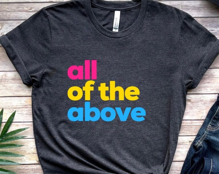 Pansexual T-Shirt, All Of The Above Tee, LGBT Pride Month Shirt
