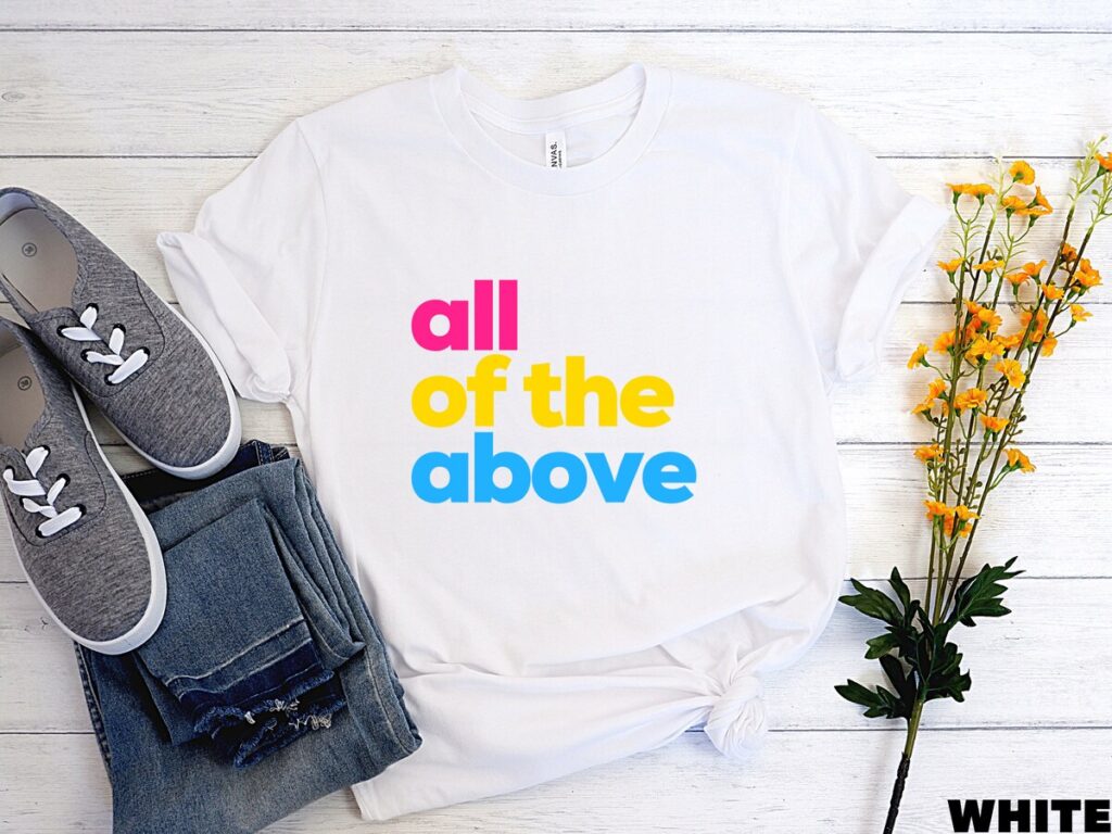 Pansexual T-Shirt, All Of The Above Tee, LGBT Pride Month Shirt
