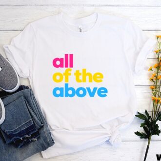 Pansexual T Shirt, All Of The Above Tee, LGBT Pride Month Shirt 4