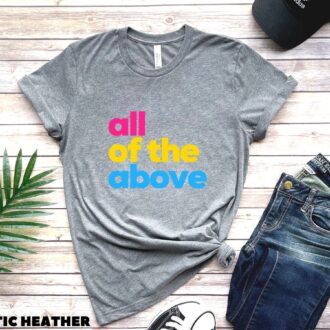 Pansexual T Shirt, All Of The Above Tee, LGBT Pride Month Shirt 6