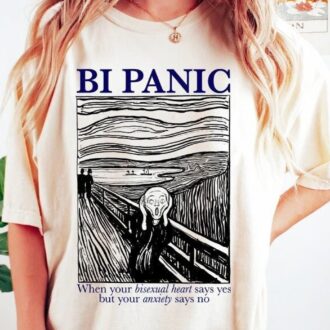Bi Panic Shirt, Bisexual Pride Shirt, Funny LGBTQ Gift 0