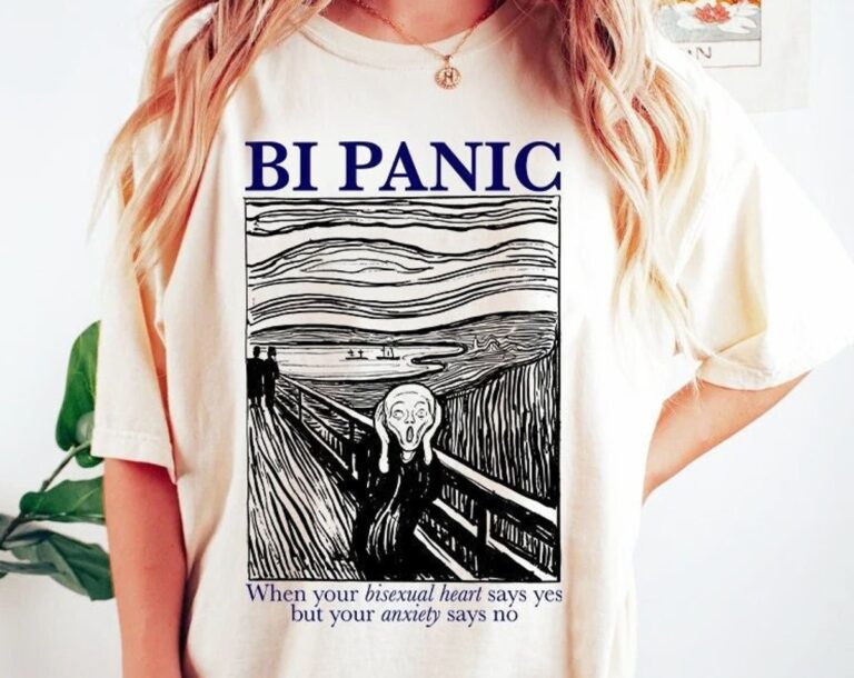 Bi Panic Shirt, Bisexual Pride Shirt, Funny LGBTQ Gift