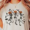 Funny Nurse Skeleton Dancing Halloween T-shirt, Pumpkin Nurse Sweatshirt