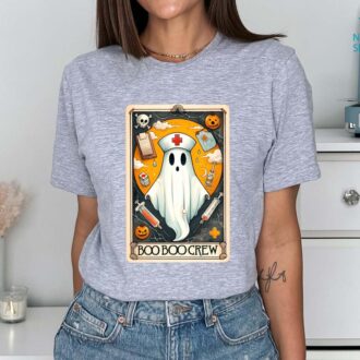 Halloween Boo Boo Crew Shirt, Nursing Ghost, Skeleton Nurse Hoodie, Nurse Tarot Card 6