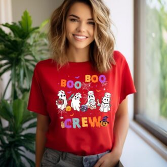 Boo Boo Crew Halloween Nurse Shirt, Cute & Funny Nursing Comfort Colors Tee