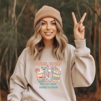 Funny Halloween Nurse Shirt, Sarcastic Coffee Quote, Boy Do I Need Coffee to Focus