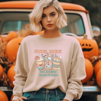 Funny Halloween Nurse Shirt, Sarcastic Coffee Quote, Boy Do I Need Coffee to Focus