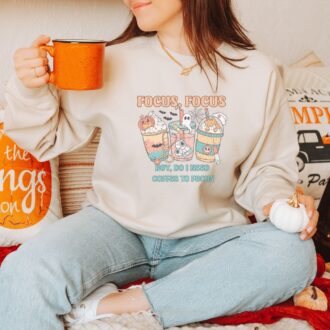 Funny Halloween Nurse Shirt, Sarcastic Coffee Quote, Boy Do I Need Coffee to Focus