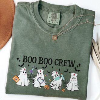Funny Spooky Nurse Halloween Shirt, Boo Boo Crew, Nurse Gift