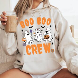 Halloween Boo Boo Crew Nurse Shirt, Funny ICU ER Nurse Tee, Gift for Nursing Students