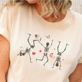 Halloween Healthare Registered Nurse Skeleton Party Shirt, Medical T-Shirt