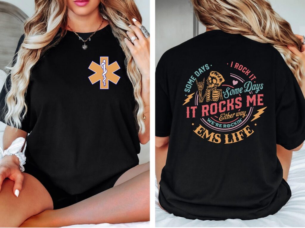 Happy Halloween ER Nurse Shirt, Funny It Rocks Me Skeleton Tee, EMS Life Costume