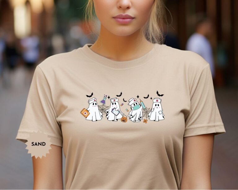 Nurse Spooky Halloween T-Shirt, Gift for Nursing Professionals