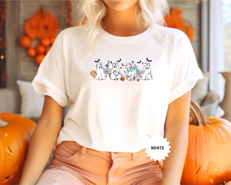 Nurse Spooky Halloween T-Shirt, Gift for Nursing Professionals