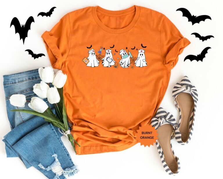 Nurse Spooky Halloween T-Shirt, Gift for Nursing Professionals