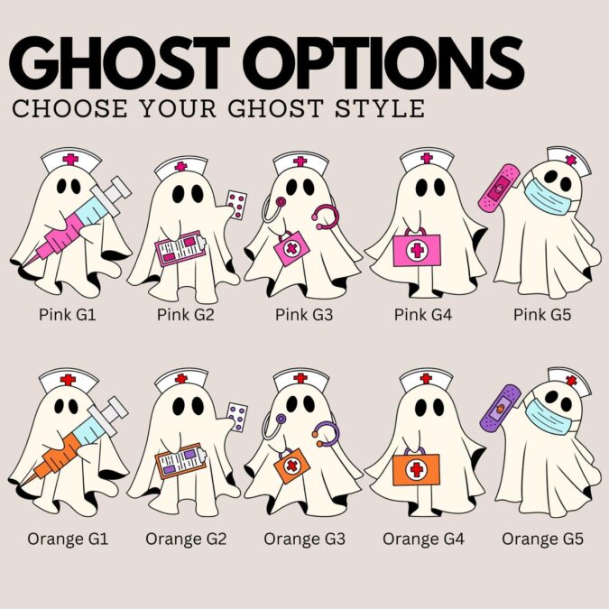 Personalized Boo Boo Crew Ghost Nurse Shirt, Spooky Season Night Shift Crew