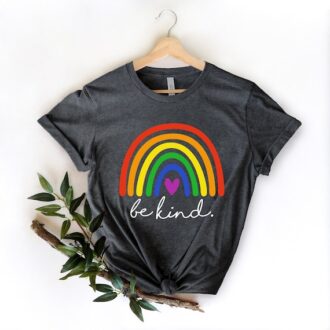 Be Kind Rainbow Shirt, LGBTQ+ Pride Tee, Inspirational Kindness, Equality Gift Be Kind Rainbow Shirt, LGBTQ+ Pride Tee, Inspirational Kindness, Equality Gift