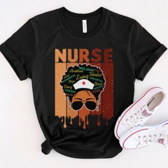 Black History Month Nurse T-Shirt, Melanin Queen Apparel, Juneteenth Gift Black History Month Nurse T-Shirt, Melanin Queen Apparel, Juneteenth Gift