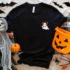 Funny Spooky Halloween Nurse Shirt with Ghost Stethoscope, Medical Costume