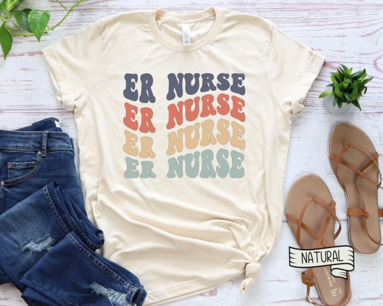 Groovy ER Nurse Shirt, Emergency Nurse Tee, New Nurse Gift, Nurse Graduation, Appreciation Gift
