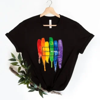 Love Wins Shirt - LGBTQ+ Shirt - Love is Love Shirt - Rainbow Shirt - Pride Shirt - Equality Shirt