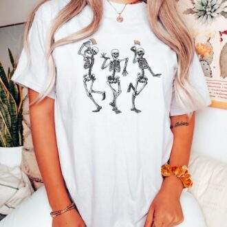 Subtle Pride Ally Shirt, LGBT+ Human Rights, Queer Gift, Funny Skeleton T-shirt