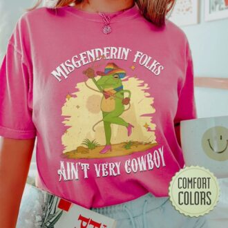 Funny Frog and Toad Say Gay Pride Shirt, LGBTQ+ Rainbow Tee, Misgendering Folks Funny Frog and Toad Say Gay Pride Shirt, LGBTQ+ Rainbow Tee, Misgendering Folks