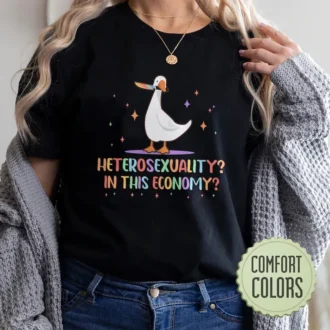Sarcastic Heterosexual Comfort Colors Shirt - Funny LGBT Shirts - Gay Pride Shirt - LGBT Ally Shirt - Gay Goose Gift