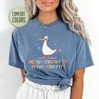 Sarcastic Heterosexual Comfort Colors Shirt - Funny LGBT Shirts - Gay Pride Shirt - LGBT Ally Shirt - Gay Goose Gift