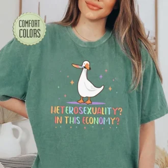 Sarcastic Heterosexual Comfort Colors Shirt - Funny LGBT Shirts - Gay Pride Shirt - LGBT Ally Shirt - Gay Goose Gift