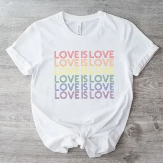 Love is Love T-Shirt - LGBTQ Shirt - Rainbow Shirt - Pride Shirt - LGBTQ Support Tees - Gay Pride Shirt - Queer Gift