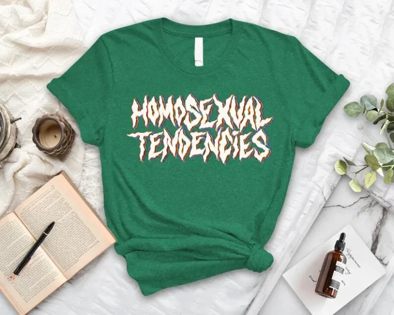 Lesbian Pride Shirt, Homosexual Tendencies Tee, LGBTQ+ Ally, Queer Apparel, Halloween Party