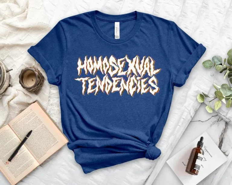 Lesbian Pride Shirt, Homosexual Tendencies Tee, LGBTQ+ Ally, Queer Apparel, Halloween Party