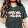 Lesbian Pride Shirt, Homosexual Tendencies Tee, LGBTQ+ Ally, Queer Apparel, Halloween Party
