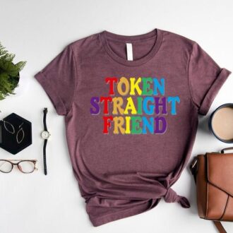 Human Rights Ally T-Shirt, Token Straight Friend Tee, Support LGBTQ+ Pride Month Gift Human Rights Ally T-Shirt, Token Straight Friend Tee, Support LGBTQ+ Pride Month Gift