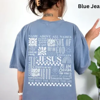 Names of Jesus Tee - Jesus T Shirt - Christian Streetwear - Bible Verse Tshirt - Christian Gift
